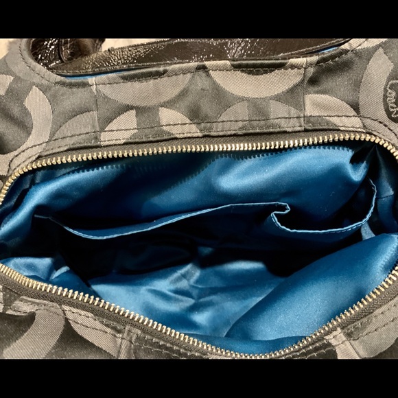 Coach Black Canvas Hobo Shoulder Bag - Picture 8 of 8